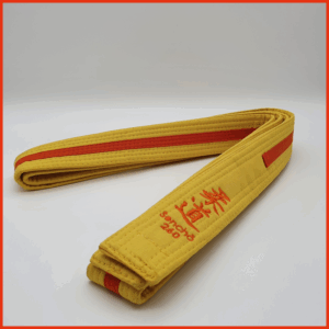 Judogürtel - 6. Kyu - gelb-orange