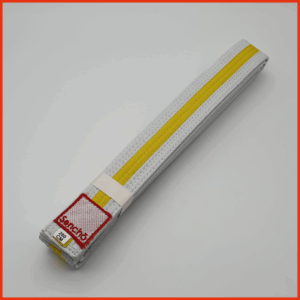 Judogürtel ECO - 8. Kyu - weiß-gelb