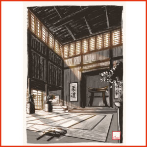 Poster - japanisches Dojo