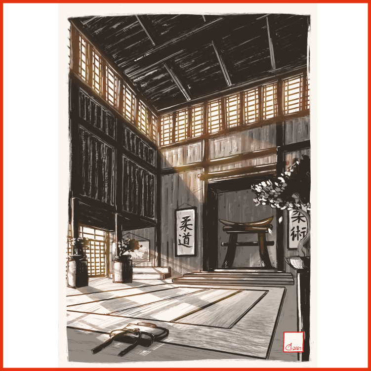 Poster - japanisches Dojo