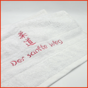Handtuch, weiß - Judo